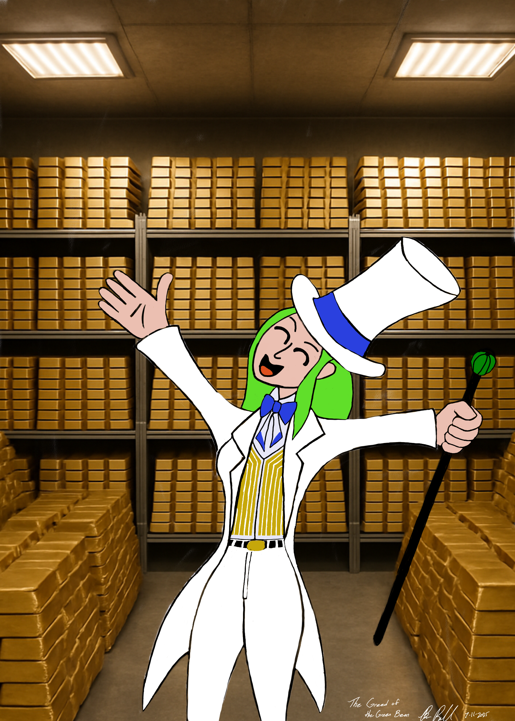 Arsene Lupin in a vault